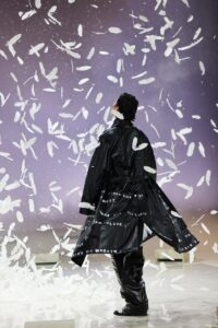 kid super defilé confettis crées par CRYSTAL créateur