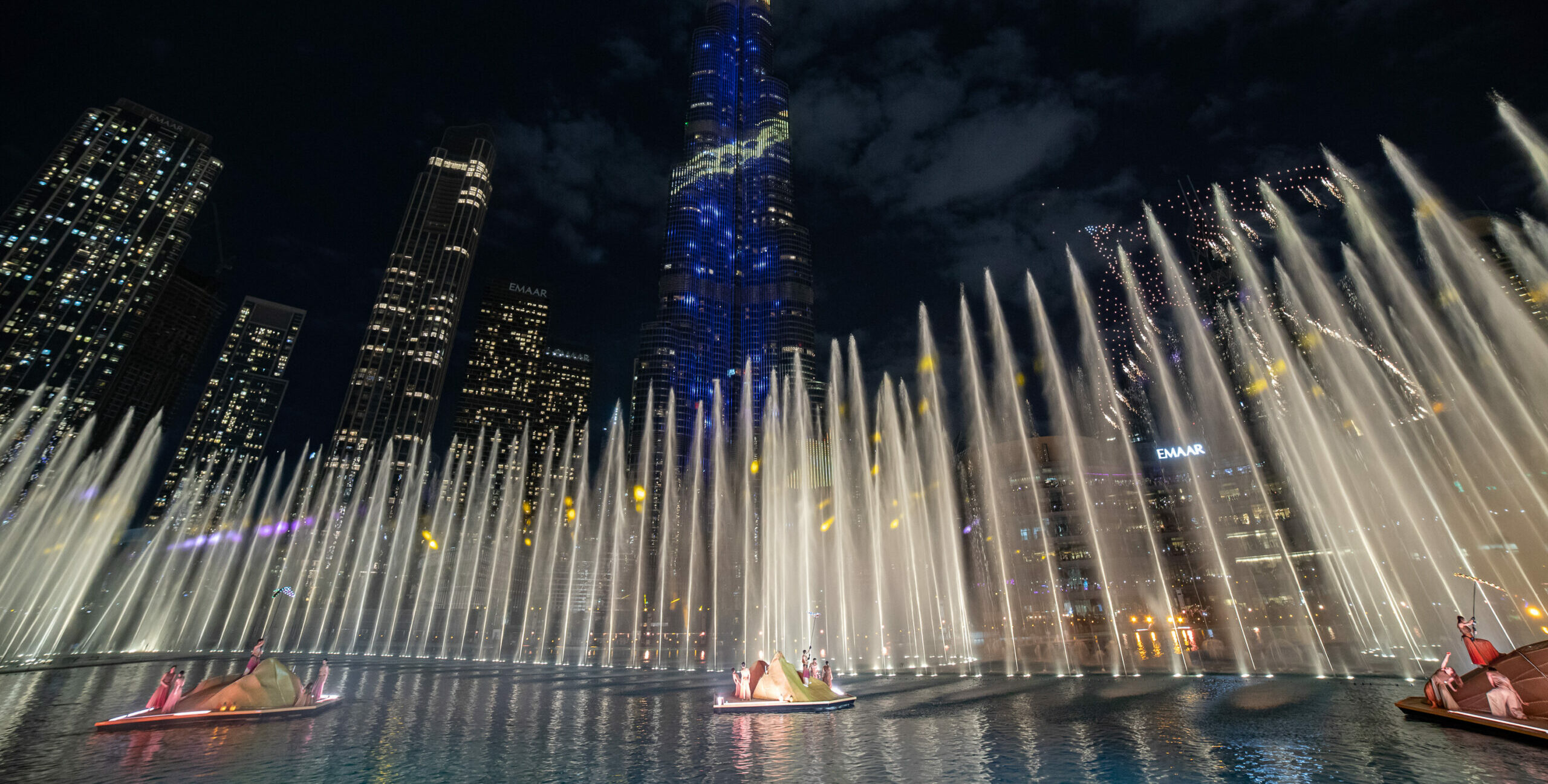 Aquadrones crée par Crystal pour OLC lors du Dubai NYE Show 2026