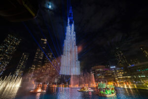 Aquadrones crée par Crystal pour OLC lors du Dubai NYE Show 2026