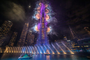 Aquadrones crée par Crystal pour OLC lors du Dubai NYE Show 2026
