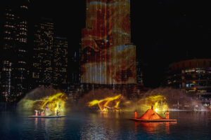 Aquadrones crée par Crystal pour OLC lors du Dubai NYE Show 2026