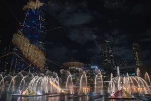 Aquadrones crée par Crystal pour OLC lors du Dubai NYE Show 2026
