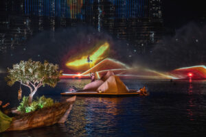 Aquadrones crée par Crystal pour OLC lors du Dubai NYE Show 2026