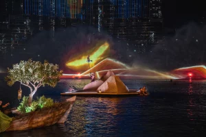 Aquadrones crée par Crystal pour OLC lors du Dubai NYE Show 2026