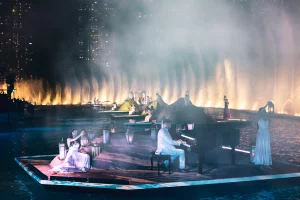 Aquadrones crée par Crystal pour OLC lors du Dubai NYE Show 2026