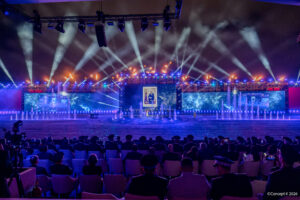 Fontaines de CRYSTAL pour 70TH ANNIVERSARY OF MOROCCO’S GENERAL DIRECTORATE OF NATIONAL SECURITY