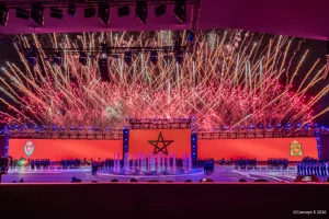 Fontaines de CRYSTAL pour 70TH ANNIVERSARY OF MOROCCO’S GENERAL DIRECTORATE OF NATIONAL SECURITY
