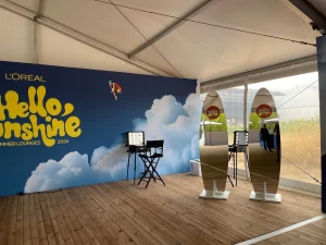 Summer Party de l'Oreal deco fait par crystal pour spice up