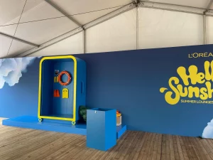 Summer Party de l'Oreal deco fait par crystal pour spice up