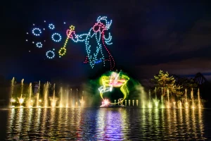 Water Show - fontaines pour le Parc Astérix pour leur spectacle astérix et la potion d'étoiles