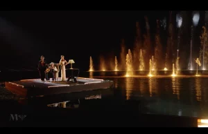 Aqua Drones, fontaines et écran d'eau pour le Malta Mediterranean Film Festival