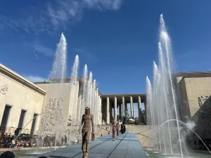 Water effects pour fashion show rick owens