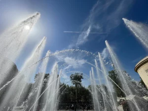 Water effects pour fashion show rick owens